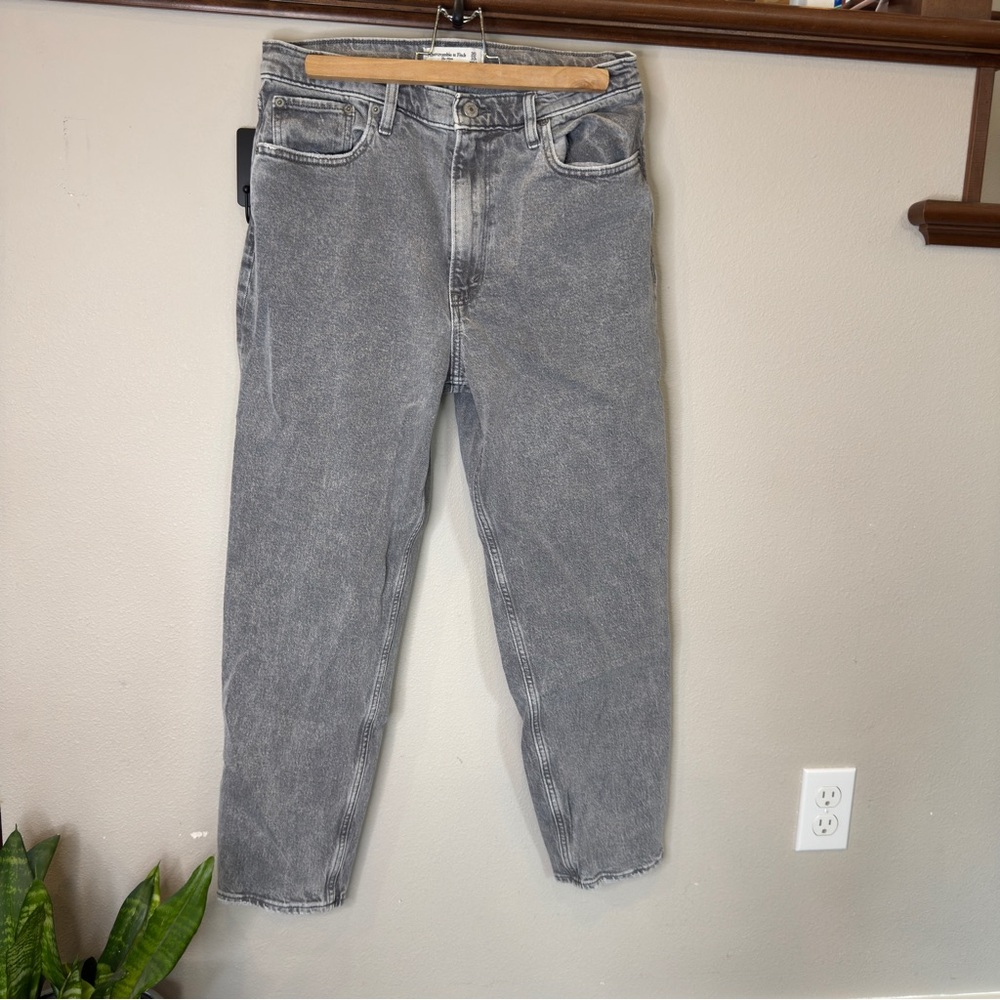 Abercrombie & Fitch High Rise Gray Jeans